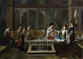 The Conversation - Jean Baptiste Vanmour The Conversation - Jean Baptiste Vanmour