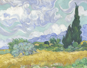 Wheat Field with Cypresses: Vincent van Gogh Wheat Field with Cypresses: Vincent van Gogh