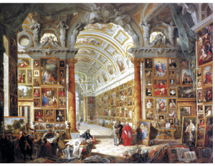 Interior of a Picture Gallery with the Collection of Cardinal Silvio Valenti Gonzaga - Giovanni Paolo Panini (c.1691–c.1765) Interior of a Picture Gallery with the Collection of Cardinal Silvio Valenti Gonzaga - Giovanni Paolo Panini (c.1691–c.1765)