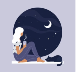 Image of quiet - woman drinking coffee Image of quiet - woman drinking coffee
