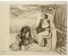 Lizzie Siddal - Lovers listening to music Lizzie Siddal - Lovers listening to music