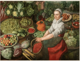 Joachim Beuckelaer - The Vegetable Seller Joachim Beuckelaer - The Vegetable Seller