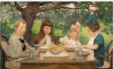 Jessie Willcox Smith- The Tea Party Jessie Willcox Smith- The Tea Party