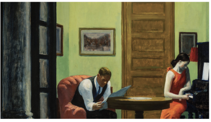 Edward Hopper - Room in New York Edward Hopper - Room in New York