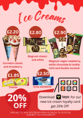 Poster with lots of ice-creams Poster with lots of ice-creams