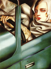 Autoportrait (Tamara in a Green Bugatti) - Tamara De Lempicka Autoportrait (Tamara in a Green Bugatti) - Tamara De Lempicka