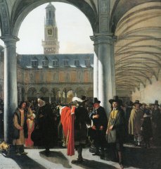 Courtyard of the Amsterdam Stock Exchange by Emanuel de Witte Courtyard of the Amsterdam Stock Exchange by Emanuel de Witte