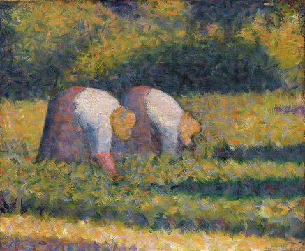 Georges Seurat Farm Women at Work