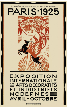 Poster for the 'Art Deco' exhibition in 1925 Poster for the 'Art Deco' exhibition in 1925