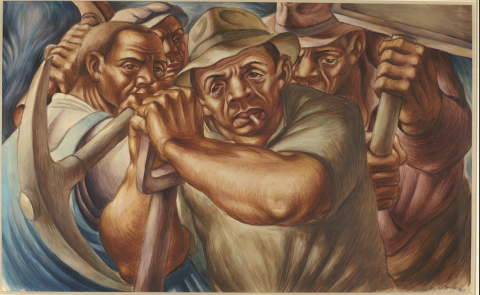 Charles White: Untitled (Four Workers) Charles White: Untitled (Four Workers)