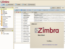 Zimbra client screenshot