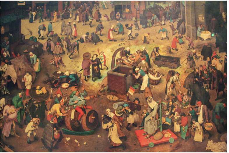 Pieter Bruegel the Elder - The Fight Between Carnival and Lent