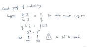 The livestream started with the proof that ln(2)/ln(3) is irrational from the revision material in the worksheet. Here it was labelled 