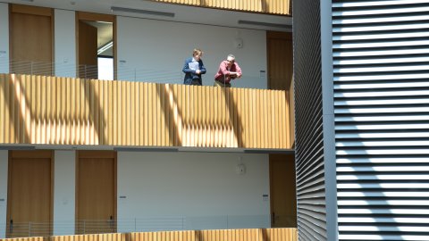 view across the south wing major atrium