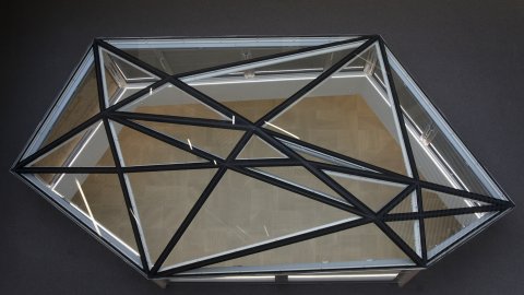 view from above through the north crystal