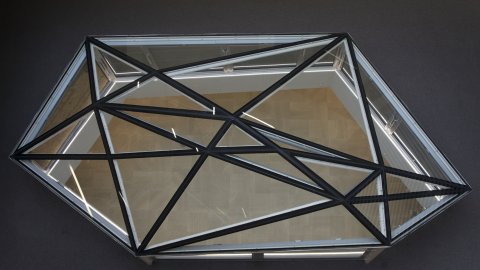 view from above through the north crystal