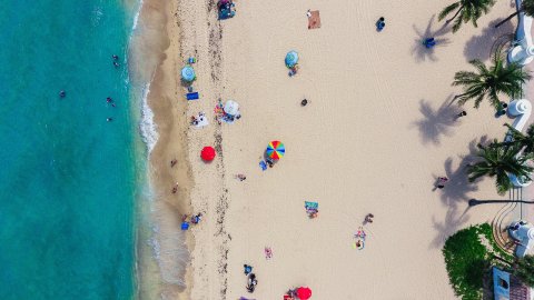 beach scene