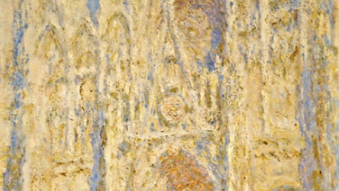 Claude Monet - Rouen Cathedral, West Façade, Sunlight