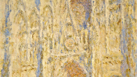 Claude Monet - Rouen Cathedral, West Façade, Sunlight
