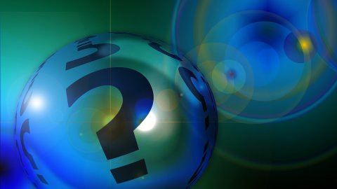 question mark in a bubble