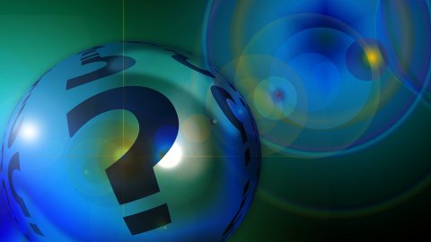 question mark in a bubble