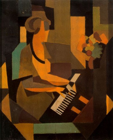 Rene Magritte - Georgette at the Piano