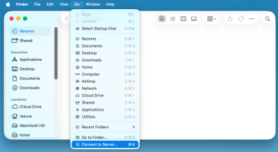 macOS connect to server